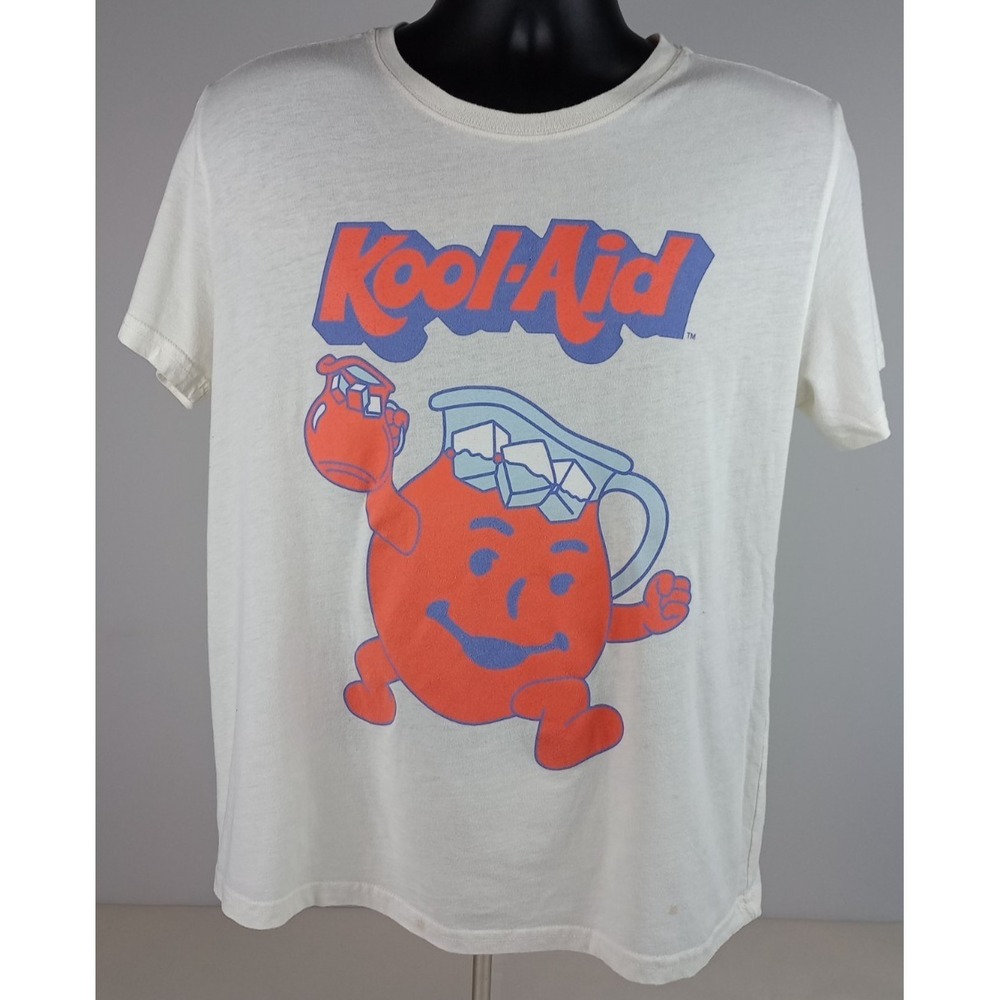 Y2K Nostalgic Mens Red Kool Aid Man M White T-shirt